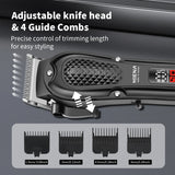 HIENA PRO Professional Hair Clipper Set Cordless Barber Kit and Hair Cutting Set Electric Foil Shavers and Beard Trimmers set