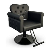 Salon Barber Chair for Hair Stylists Hydraulic Lift,360° Swivel Lock,Adjustable Height,Tufted PU Leather