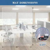 Chair Mat for Carpet 60" x 46" Chair Mat for Carpeted Floors Non-Slip Computer Under Desk