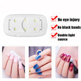Nail Dryer Machine Portable 6 LED UV Manicure Lamp Home MD DC PRINT