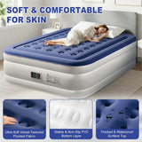 Queen Air Mattress w/ Built-in Pump, 18in Quick Inflation/Deflation Inflatable