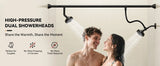 Tandem Shower Head For Couples, Dual Shower Head, High Pressure Double Shower Heads