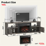 70 Electric Fireplace TV Stand for TVs Up to 75 Modern Fireplace