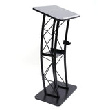 Iron 47 Inch Curved Podium Suitable for Schools Conference Rooms Stages Churches Classrooms