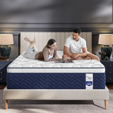 Firm Mattress 14 Inch - Hotel Collection Hybrid Mattress with 7-Zone Support