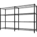 Heavy Duty Metal Shelving Unit 4-Tier Wire Rack Shelves for Kitchen Garage Storage,Adjustable
