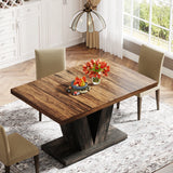 Tribesigns 47-Inch Dining Table for 4-6, White Kitchen Dinner Table
