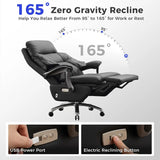 Electric Reclinable Executive Chair, Comfortable Reclining Chair with Footrest, Big and Tall