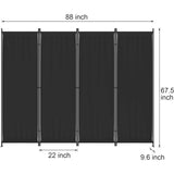 Room Divider, Folding Privacy Screens, 4 Panel Room Partitions