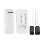 KuWFi 2.4G Wireless Bridge 300Mbps Outdoor CPE Wi Fi Signal PTP Long Range