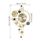 Wall Clock Modern Decorative Art Clock Silent Wall Clock Iron Wall Decoration