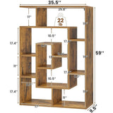 Bookshelf, Bookcase With Open Display Storage Shelves, Display Shelf