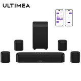 ULTIMEA Aura A40 7.1CH Virtual Surround Soundbar for TV with Subwoofer