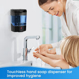 Touchless Automatic Soap Dispenser, Wall Mount with Sensor Pump for Home