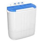 Portable washing machine for apartment/RV/dorm use, stainless steel drum, white, 14 lbs capacity