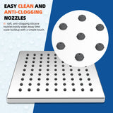 6 Inch High Pressure Rainfall Shower Head, Waterfall Shower Head, High Flow Fixed Showerheads