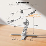 360° Rotating Laptop Stand for Desk, Ergonomic Foldable Computer Riser