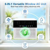 12000 BTU U Shaped Window Air Conditioner Cools up to 550 Sq. Ft, Quiet