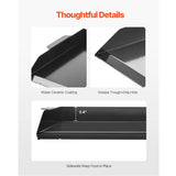 SucceBuy Carbon Steel Griddle Universal Flat Top Rectangular Plate Gas Grill Griddle