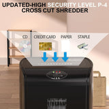 Paper Shredder, 16-Sheet Cross Cut with 4.76-Gallon Pull Out Basket
