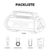 W-KING D10MIC Wireless Microphone Bluetooth Speaker Portable Loud