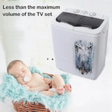 Portable Washing Machine for Apartments, Dorms, RV: 14.3 Lbs Twin Tub Washer and Dryer Combo, Gray, Compact Mini with Wash and