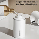 Automatic LED 320ML Liquid Foam Soap Dispenser 5 Adjustable Levels Rechargeable Soap Device Can Wall Mount for Bathroom Kitchen
