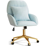Home Office Desk Chair Comfy with Adjustable Swivel Wheels,