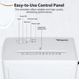 Low Noise 40dB Paper Shredder for Home, 10-Sheet Cross Cut, CD/Credit Card Shredder