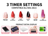 Professional UV LED Nail Lamp Rechargeable 30 LED Nail Dryer Suitable for All Gel Nail Polish Curing Lamps