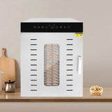 20-Trays Stainless Steel Food Dryer,110V Silver Rectangular Food Dehydrator 46*40*60cm