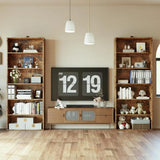 IRONCK 6-Tier Bookcase Set of 2, 70" Height Floor Standing Display Storage Shelves for Home