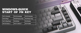YUNZII B75 PRO 82-Key Wireless Mechanical Gaming Keyboard