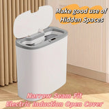 13L Motion Sensor Bathroom Trash Can with Lid,Small Automatic Garbage Can