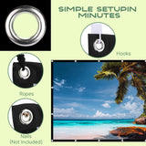 150 inch Outdoor Projector Screen with 16:9 Foldable Design for Home Theater
