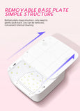 Rechargeable UV LED Nail Lamp 72W Cordless UV Light for Nails With Rhinestone Heart Shaped Manicure Pedicure
