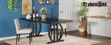 Tribesigns Dining Table for 4-6 People, 63-Inch Large Dinner Table