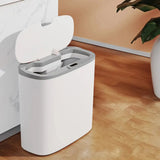 13L Motion Sensor Bathroom Trash Can with Lid,Small Automatic Garbage Can