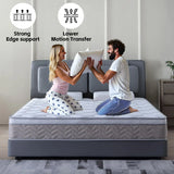 Medium Firm 12 Inch Hybrid Mattress with Memory Foam and Pocket Springs