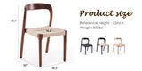Farini Set of 2 Ash Wood Stackable Dining Chair Mid Century Modern