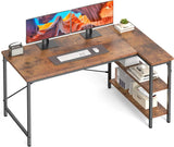 L Shaped Desk 39 Inch Computer Desk with Reversible Storage Shelves