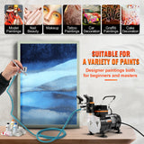 SucceBuy Professional Dual-Action Airbrush Kit 120W Electric Spray Gun Air Brush Painting