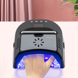 Nail Dryer Professional Rechargeable 72W 24-Bead UV/LED Gel Nail Lamp with Fan Removable Bottom