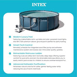18ft X 52in UltraLuxe Premium Swimming Pool Set with Dual Sand Filter Pump
