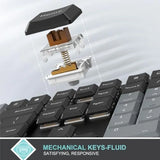 Mechanical 2.4G USB Wireless Performance Keyboard Tacktile Quiet Brown