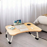 Foldable Lap Desk for Laptop Portable - Bed Table with Phone Stand & Cup Holder