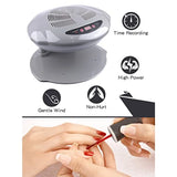 Nail Lamp 400W Air Nail Dryer Nail Fan Hair Dryer for Hands and Feet Nail Polish Automatic Sensor Warm Cool