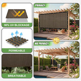 90% Outdoor Sun Shade Cloth, 10'x12' Pergola Shade Cover with Grommets