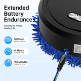 Auto Smart Robotic Mopping Machine Wet Dry Dual Use 10000RPM 60min