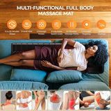 Shiatsu Full Body Massage Mat with Heat Detachable Massager Pad for Pain